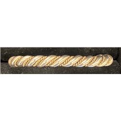 Gold Overlay Rope Bracelet