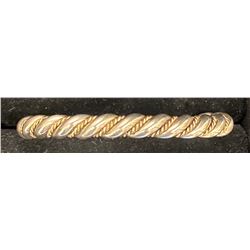 Gold Overlay Rope Bracelet