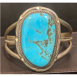 Signed Sleeping Beauty Turquoise Bracelet