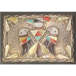 Peyote Bird Buckle by Bobby & Corraine Shack, Navajo Artists