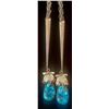 Image 3 : Turquoise Cluster Bolo by Zuni Artists Robert and Bernice Leekya