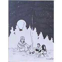 Multiple Award-Winning Cherokee Artist Ron Mitchell “Story Time”