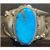 Image 1 : Bright Blue Turquoise with Brown Matrix Bracelet  CJ Hallmark