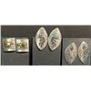 Image 1 : Tommy Singer, Navajo Artist 3 pair Clip Earrings