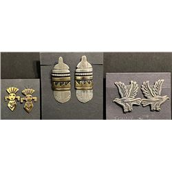 Tommy Singer Navajo Artist Post Earrings 3 pairs