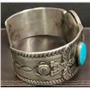Image 2 : 1950's Bracelet using a 1943 Liberty Half Dollar and Sleeping Beauty Turquoise