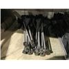 Image 2 : STACK OF 5 BLACK FOLDING PORTABLE CAMPING CHAIRS