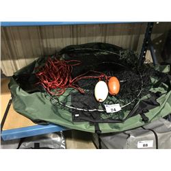 PERSONAL INFLATABLE FISHING TUB, NETS, FISHING GEAR, DOG COLLARS, TACKLE BOX, TOYS & CLOTHING