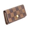 Image 1 : Louis Vuitton Damier Ebene Canvas Leather 4 Key Holder