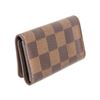 Image 2 : Louis Vuitton Damier Ebene Canvas Leather 4 Key Holder