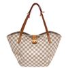 Image 1 : Louis Vuitton Damier Azur Canvas Leather Salina PM Tote Bag