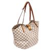 Image 2 : Louis Vuitton Damier Azur Canvas Leather Salina PM Tote Bag