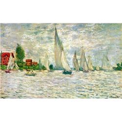 Claude Monet - Sailboats, Regatta in Argenteuil