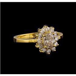 0.95 ctw Diamond Ring - 14KT Yellow Gold