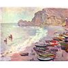 Image 1 : Claude Monet - Etretat, the Beach and La Porte d'Amont