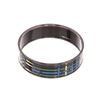 Image 3 : Hermes Black Multicolor Enamel Black Plated Bangle Bracelet