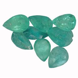 3.49 ctw Pear Mixed Emerald Parcel