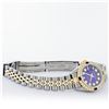 Image 7 : Rolex Ladies 2 Tone Yellow Gold Blue Vignette Diamond & Sapphire Datejust Wristw