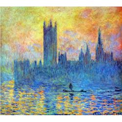 Claude Monet - London Parliament in Winter