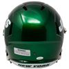 Image 2 : VINNY TESTEVERDE SIGNED NY JETS FULL SIZE HELMET WITH DISPLAY CASE