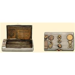 Medal - RUSSIA-EMPIRE - Silver Tobacco Box with Gold D&eacute;cor