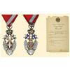 Image 1 : Medal - SERBIA - ORDER OF THE WHITE EAGLE