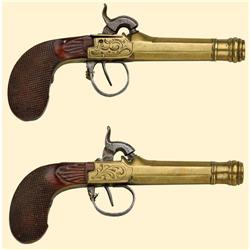 Medal - WEAPONS - PISTOLS - Pair of Brass-Percussion Pistols