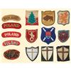 Image 1 : Medal - CLOTH PATCHES FOR POLISH ARMED FORCES IN THE WEST DURING WORLD WAR II - Lot of Fourteen