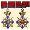 Image 1 : Medal - ROMANIA - Commander's cross with swords (1938), second model (1932), for military in time of