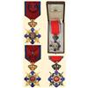 Image 1 : Medal - ROMANIA - Set of the Star of Romania, second model (1932), for military in time of war