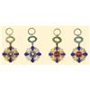Image 1 : Medal - ROMANIA - Miniatures of the Order of the Star of Romania, Officer and Knight, actual form
