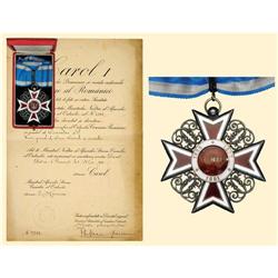 Medal - ROMANIA - Commander's cross, first model (1881), for civil