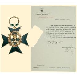 Medal - ROMANIA - Order of &quot;The Agricultural Merit&quot;, Officer's Coss, first model