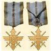 Image 1 : Medal - ROMANIA - Golden Cross with swords, second model, for military in war