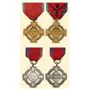 Image 1 : Medal - ROMANIA - Set of &quot;The Military Virtue&quot; cross, first model, first and second class