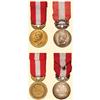 Image 1 : Medal - ROMANIA - The medal &quot;The Merit in Public Education&quot;, set of first and second class