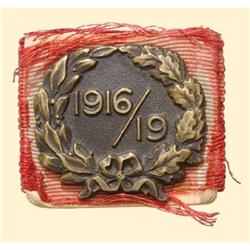 Medal - ROMANIA - Badge for War Disabled, 1st World War