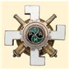Image 1 : Medal - REGIMENTAL BADGES - 1ST MOTORIZED ARTILLERY REGIMENT-1ST TYPE