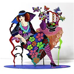 Patricia Govezensky- Original Painting on Cutout Steel "Lauren"