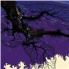 Image 2 : Eyvind Earle (1916-2000), "Purple Coastline" Limited Edition Serigraph on Paper; Numbered & Hand Sig