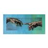 Image 1 : Steve Kaufman (1960-2010), "The Creation" Hand Signed and Numbered Limited Edition Hand Pulled silks