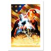Image 1 : Stan Lee Signed, "Civil War #1" Numbered Marvel Comics Limited Edition Canvas by Michael Turner (197
