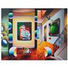 Image 1 : Ferjo, "Picasso Meets Magritte" Original Painting on Canvas, Hand Signed with Letter of Authenticity