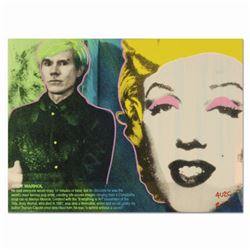 Ringo, "Andy's Marilyn" One-of-a-Kind Hand-Pulled Silkscreen and Mixed Media Painting on Canvas, Han