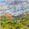 Image 2 : Charles Knecht, "Windy Day" Original Oil Painting on Canvas, Hand Signed with Letter of Authenticity