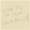 Image 3 : Charles Knecht, "Windy Day" Original Oil Painting on Canvas, Hand Signed with Letter of Authenticity