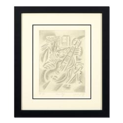 Neal Doty (1941-2016), "Homeboy" Framed Unique Variation Mixed Media Linocut, AP Numbered 7/14, Hand