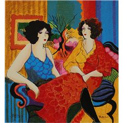 Patricia Govezensky- Original Serigraph on Paper "Models Talking"