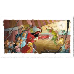 Toby Bluth (1940-2013), "Blast You Pan" Framed Limited Edition Giclee, Licensed by Disney Fine Art, 