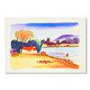 Image 1 : Moshe Leider, Original Watercolor Painting, Hand Signed with Letter of Authenticity.